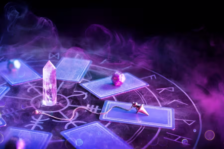 Mystical tarot background