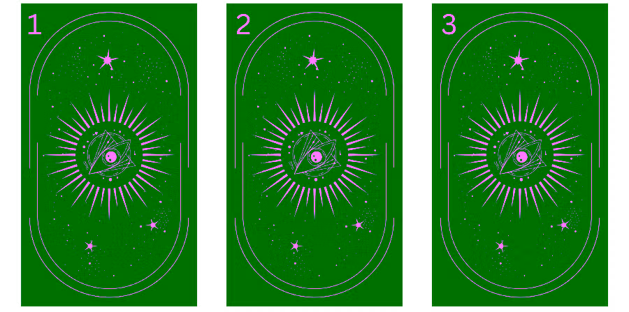 Three Card Spread Layout